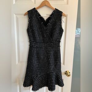 Black and White Tweed Dress, size S